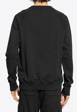 Balmain Logo-Printed Crewneck Sweatshirt DH1JQ005 BB65-EAB