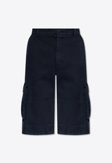 Logo-Tag Cargo Bermuda Shorts Dolce 
Gabbana GV5JXT G8KH1-B0387 Navy