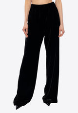 Velvet Wide-Leg Track Pants Dolce 
Gabbana FTC1GT FUWD6-N0000 Black