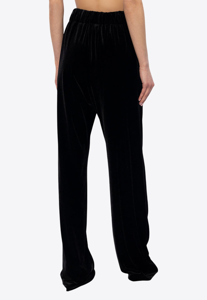 Velvet Wide-Leg Track Pants Dolce 
Gabbana FTC1GT FUWD6-N0000 Black