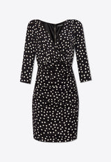 Micro Polka-Dot Print Mini Dress Dolce 
Gabbana F6GAGT FSA6K-HNBDW Black