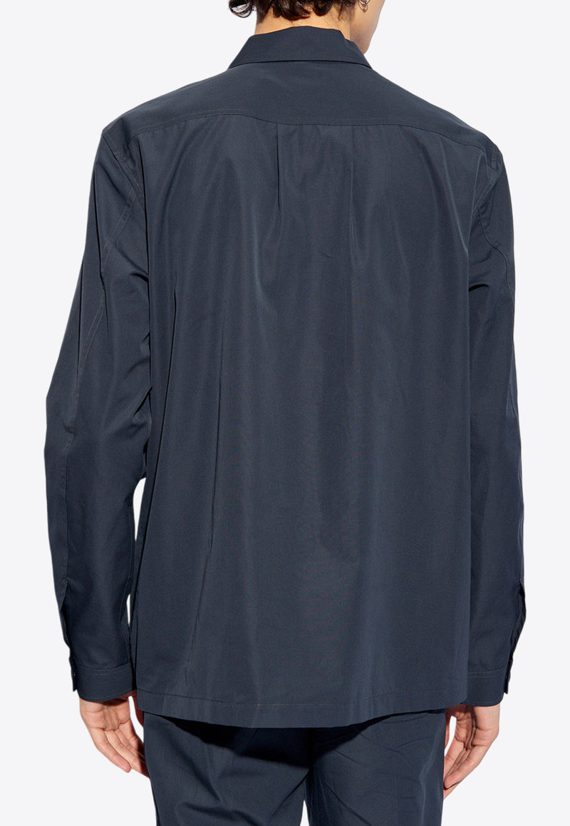 Tom Ford Casual Long-Sleeved Shirt Navy HXH002 FMC087S24-HB785