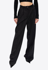 Flared Pinstripe Wool Tailored Pants Dolce 
Gabbana FTBMPT FRBDB-S8051 Black