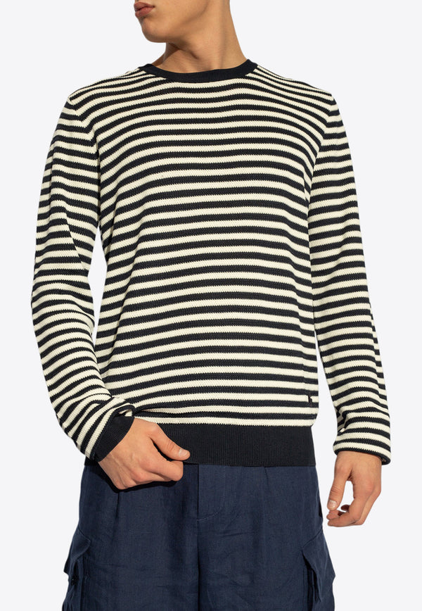 Crewneck Striped Wool Sweater Dolce 
Gabbana GXX09Z JFMY2-B0789 Navy