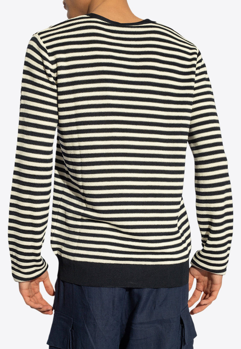 Crewneck Striped Wool Sweater Dolce 
Gabbana GXX09Z JFMY2-B0789 Navy