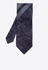 Etro Paisley-Jacquard Silk Tie  MASA0005 AQ015-S9883 Navy