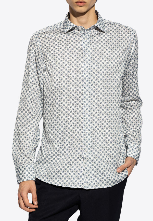 Etro Paisley-Print Long-Sleeved Shirt MRIB0001 99SA5B2-X0800 White