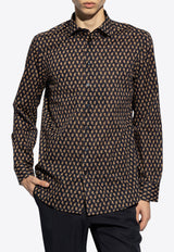 Etro Paisley-Print Long-Sleeved Shirt MRIB0001 99SA5A6-X0883 Navy