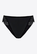 Floral-Lace Silk Panties Dolce 
Gabbana O2F19T ONN35-N0000 Black