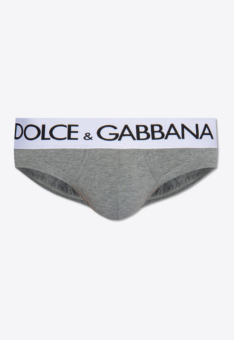 Mid-Rise Branded Briefs Dolce 
Gabbana M3D03J ONN97-S8291 Gray