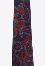 Etro Paisley-Jacquard Silk Tie  MASA0001 AQ005-S9865 Burgundy