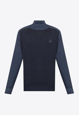 Etro Pegaso Wool Turtleneck Sweater MRKF0071 AL258-B0665 Navy