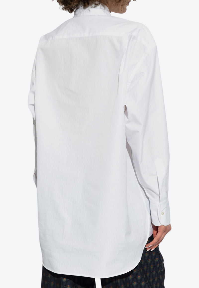 Etro Pegaso Embroidered Button-Up Shirt White WRIA0028 99TU5J0-W0800