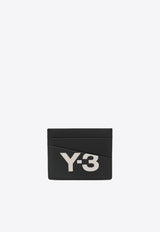 Y-3 Logo Leather Cardholder Black IY4067_BLACK