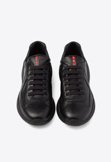 Prada America
s Cup Leather Sneakers  Black 4E3400038_F0002