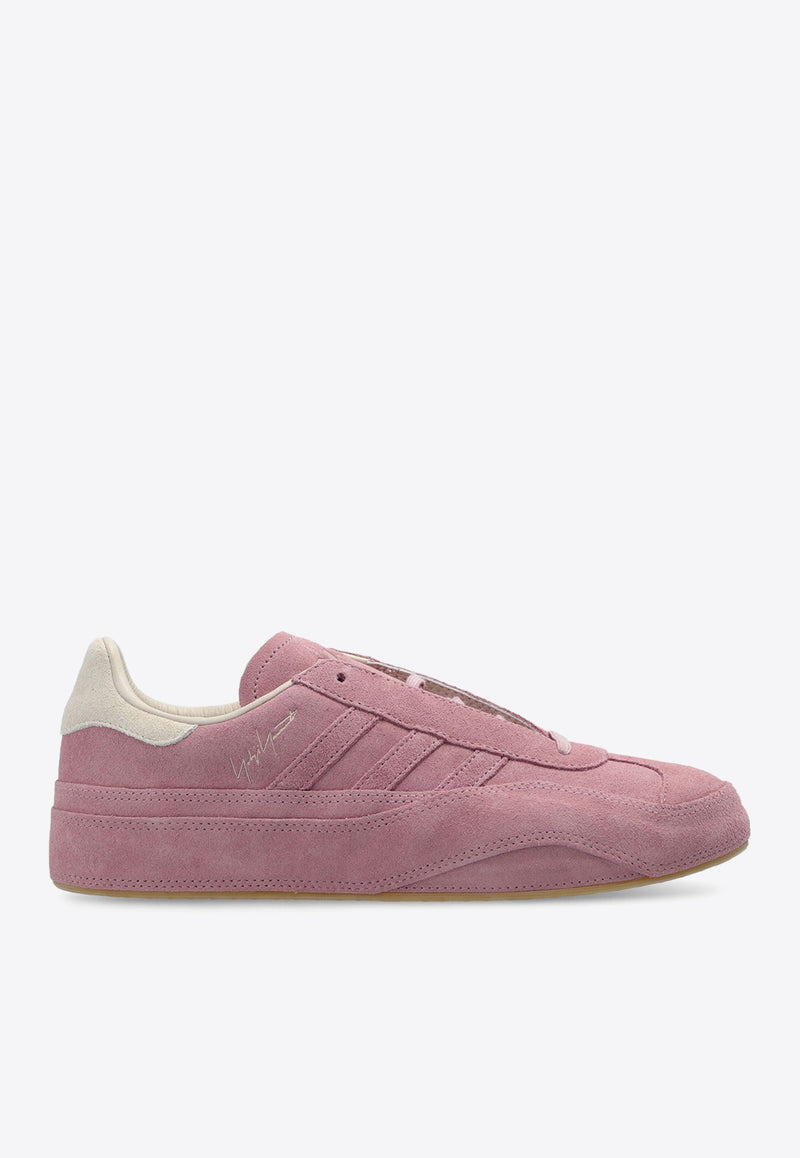 Adidas Y-3 Gazelle Suede Low-Top Sneakers Mauve JI2067_PINK