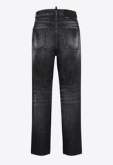 Dsquared2 Boston Steel Wash Straight Jeans  Black S72LB0763S30357_900