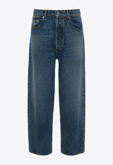 JW Anderson Logo Patch Straight-Leg Jeans Blue DT0098PG1619_844