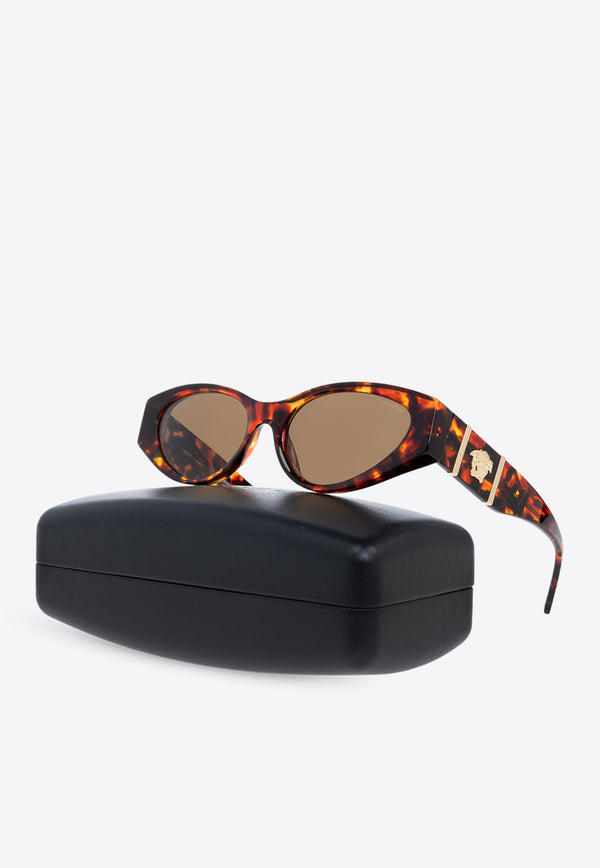 Versace Medusa Cat-Eye Sunglasses Brown 0VE4454 0-543783