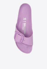 Birkenstock Madrid Big Buckle Patent-Leather Slides Purple 1027833 0-HIGH SHINE CROCUS