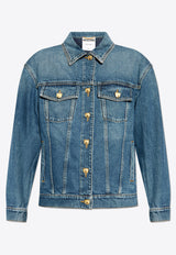 Moschino Buttoned Denim Jacket Blue 242E A0502 5522-0295