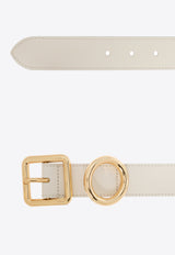 Jacquemus La ceinture Regalo Leather Belt White 241AC335 3060-113