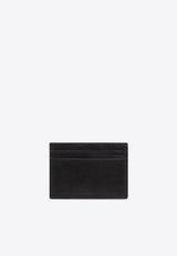 Moschino Logo Print Leather Cardholder Black 242Z2 A8125 8015-0555