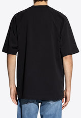 Jacquemus Le Typo Logo Print Crewneck T-shirt Black 245JS212 2011-990