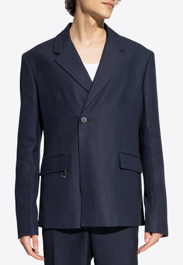 Jacquemus La Melo Double-Breasted Blazer Blue 246JA039 1359-390