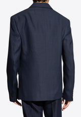 Jacquemus La Melo Double-Breasted Blazer Blue 246JA039 1359-390