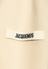 Jacquemus Le Gros-Grain Zip-Up Hooded Sweatshirt Beige 246JS257 2036-150