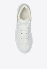 Alexander McQueen Oversized Leather Sneakers White 697103 WIFTJ-9071