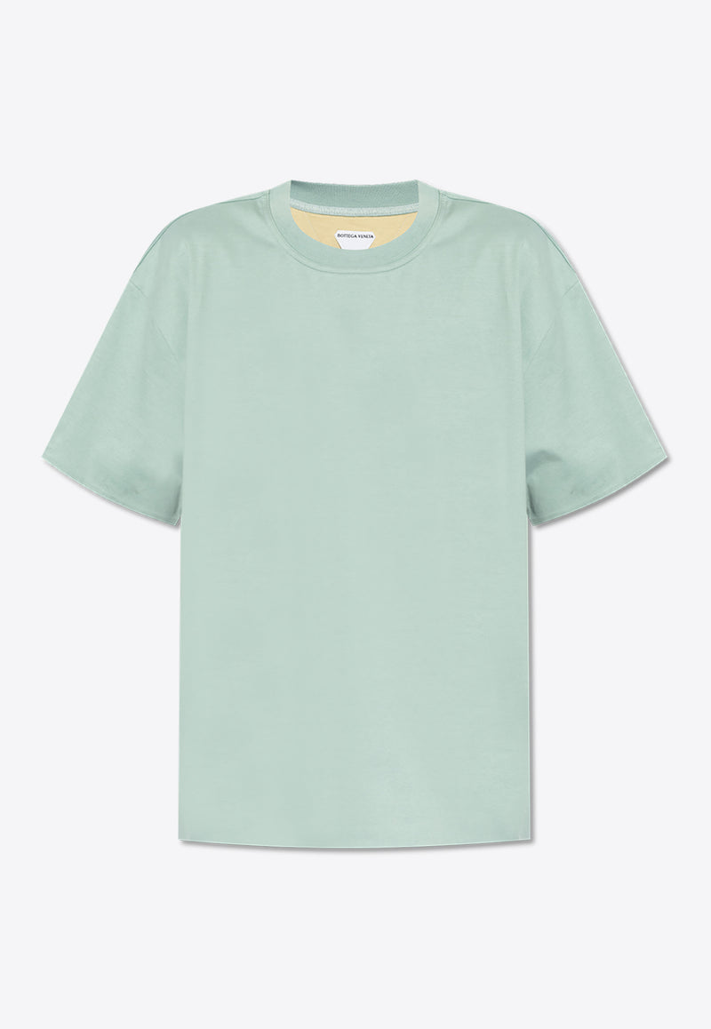 Bottega Veneta Oversized Short-Sleeved T-shirt Blue 744998 V4DR0-3006