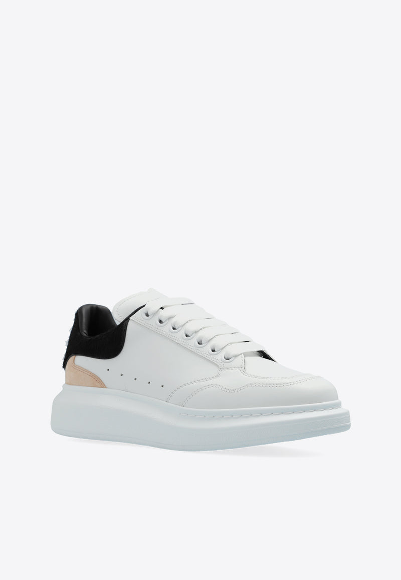 Alexander McQueen Oversized Leather Sneakers White 758982 WIFTF-8765