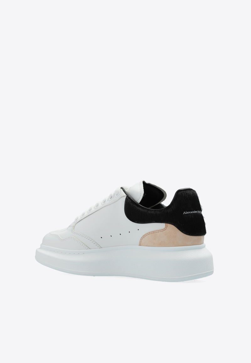 Alexander McQueen Oversized Leather Sneakers White 758982 WIFTF-8765