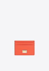 Dolce 
Gabbana Logo Tag Leather Cardholder Red BI0330 A1001-87550