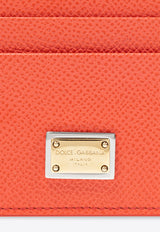 Dolce 
Gabbana Logo Tag Leather Cardholder Red BI0330 A1001-87550