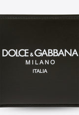 Dolce 
Gabbana Bi-Fold Logo Print Leather Wallet Black BP1321 AN244-HXII7