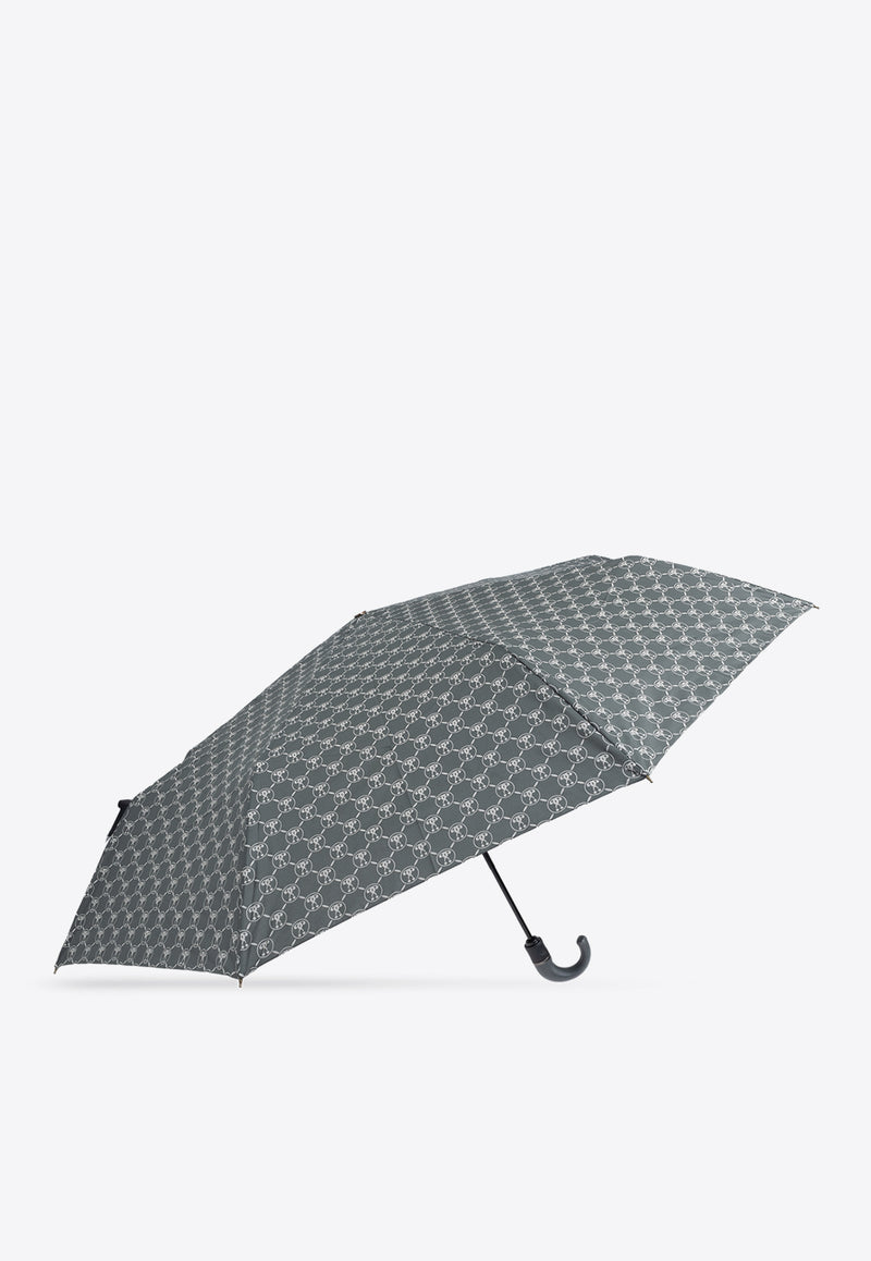 Moschino Signature Pattern Classic Umbrella Gray 8271 TOPLESSL-GREY