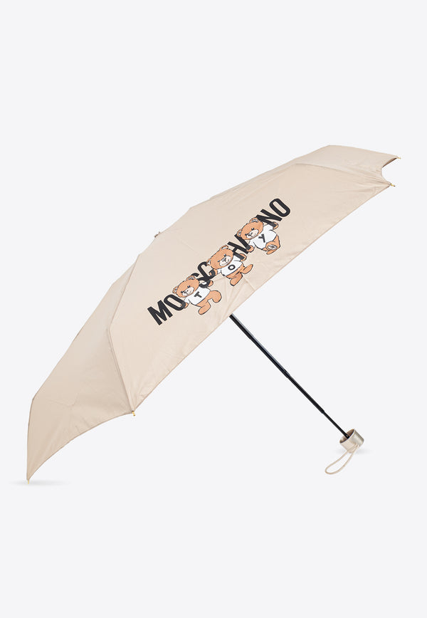 Moschino Teddy Bear Mini Umbrella Beige 8425 SUPERMINID-DARK BEIGE