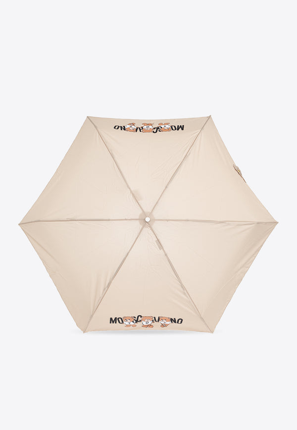 Moschino Teddy Bear Mini Umbrella Beige 8425 SUPERMINID-DARK BEIGE