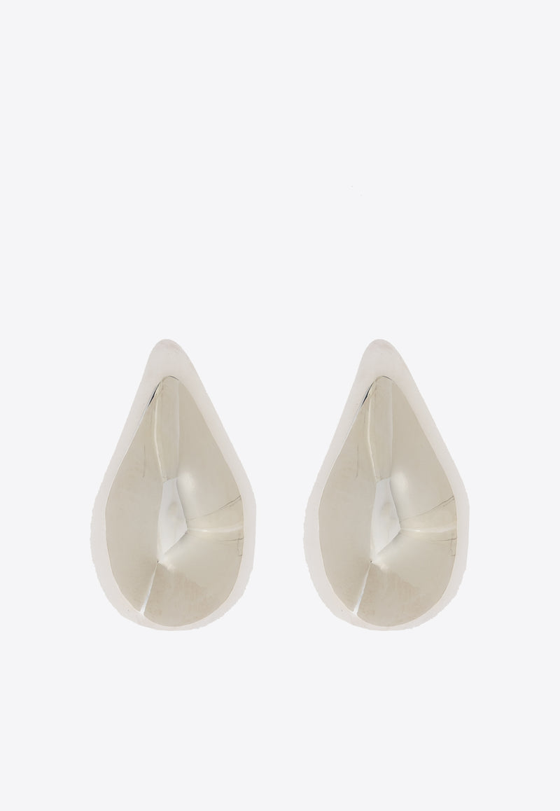 Bottega Veneta Essential Drop-Shaped Earrings Silver 795593 V5070-8117