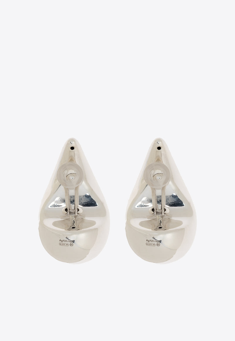 Bottega Veneta Essential Drop-Shaped Earrings Silver 795593 V5070-8117