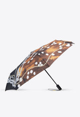 Moschino Pearls Print Umbrella Multicolor 8952 OPENCLOSEA-MULTI