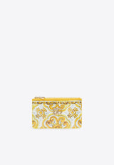 Dolce 
Gabbana DG Plaque Majolica Print Cardholder Yellow BI1261 AQ240-HG3OB