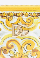 Dolce 
Gabbana DG Plaque Majolica Print Cardholder Yellow BI1261 AQ240-HG3OB