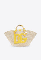 Dolce 
Gabbana Medium Kendra Woven-Raffia Tote Bag Yellow BB7694 AV860-HG3OB