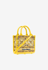 Dolce 
Gabbana Mini DG Daily Majolica Print Tote Bag Yellow BB7479 AW050-HG3OB