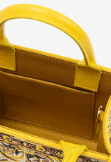 Dolce 
Gabbana Mini DG Daily Majolica Print Tote Bag Yellow BB7479 AW050-HG3OB