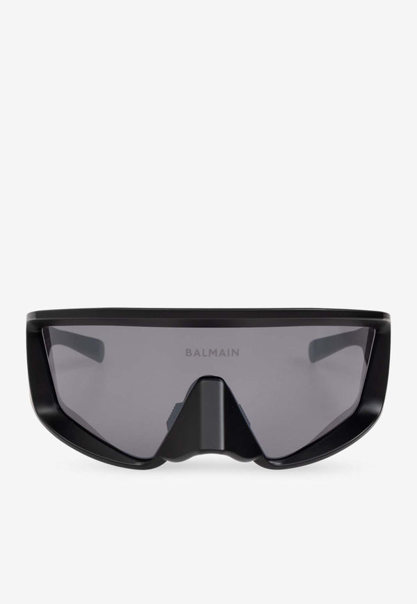 Balmain Espion Mask-Shaped Sunglasses Gray BPS-157A-138 0-0